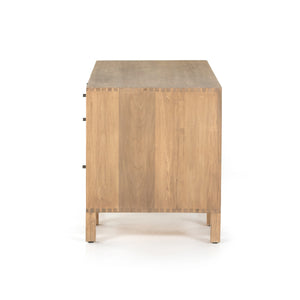 Isador Executive Desk In Dry Wash Poplar