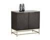 Rebel Sideboard - Gold - Light Grey Marble / Charcoal Grey