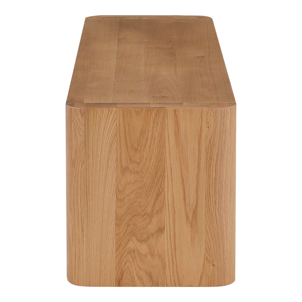 Post Small Dining Bench in Natural Finish