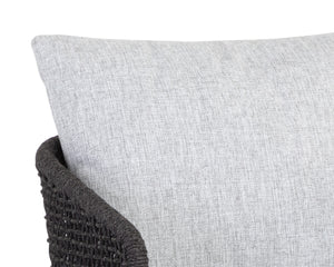 CAPRI COUNTER STOOL - SMOKE GREY - COPACABANA MARBLE