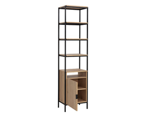 AMBROSE MODULAR BOOKCASE - SMALL - RUSTIC OAK - BLACK