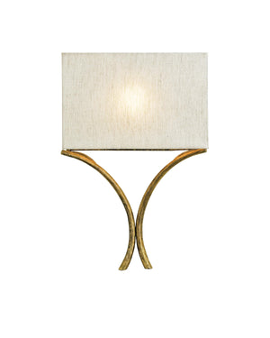 Cornwall Gold Wall Sconce In French Gold Leaf