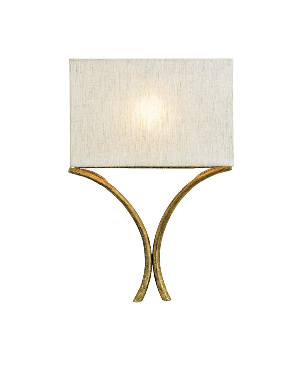 Cornwall Gold Wall Sconce In French Gold Leaf