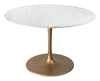Ithaca Dining Table White & Gold