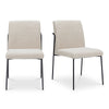 Danny Dining Chair Set of 2 in Ivory