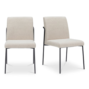 Danny Dining Chair Set of 2 in Ivory