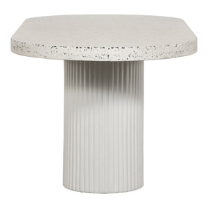 Lyon White Terrazzo Outdoor Dining Table