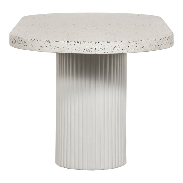 Lyon White Terrazzo Outdoor Dining Table