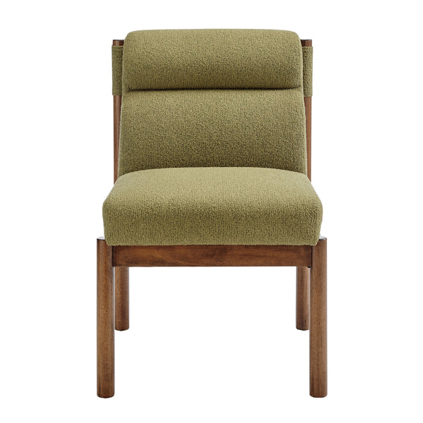 Micah Boucle Dining Side Chair, Palladian Green
