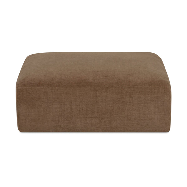 Moe's Matina Ottoman in Taupe Chenille