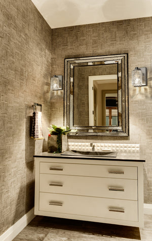 Aubrey 1 Light Wall Sconce in Brushed Nickel Finish