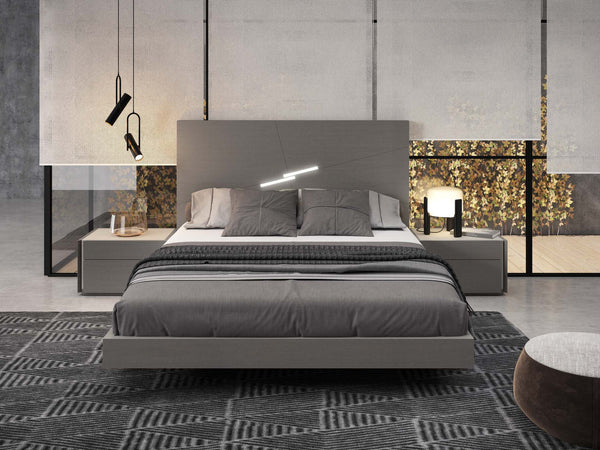 Nelly Queen Size Bed in Grey