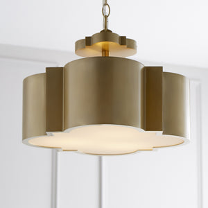 Wyatt 3Lt Dual Mount In Aged Brass