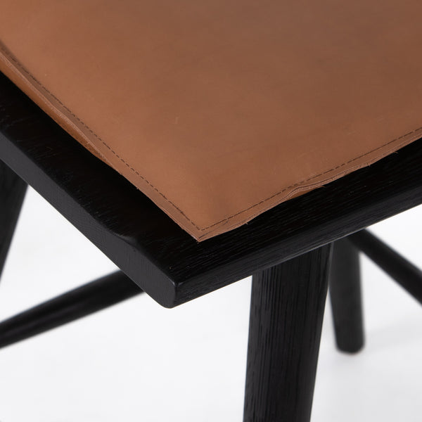 Ripley Stool W Cushion In Black Oak In Counter