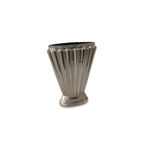 Jade Aged Pewter Aluminum Vase