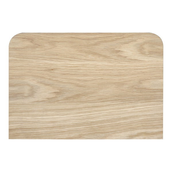 Moe's Round Off Small Nightstand in Light Oak