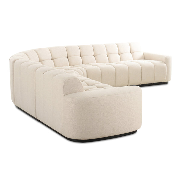 Moe's Roman L-Shaped Sectional in Beige