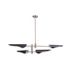 Modern Renaissance AC11394 Chandelier in Harvest Brass & Black