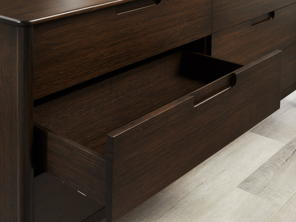 Weston Six Drawer Dresser, Black Walnut
