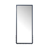 Figaro Floor Mirror with Finial Detail in Black