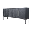 Moe's Fishbone Sideboard in Black Mango Wood