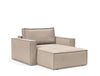 NEWILLA LOUNGER CHAIR W/STANDARD ARM RESTS, 39"X61"