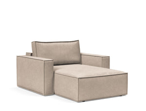 NEWILLA LOUNGER CHAIR W/STANDARD ARM RESTS, 39"X61"