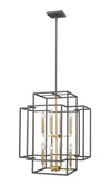 Titania 8 Light Pendant in Bronze + Olde Brass Finish