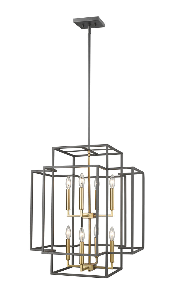 Titania 8 Light Pendant in Bronze + Olde Brass Finish