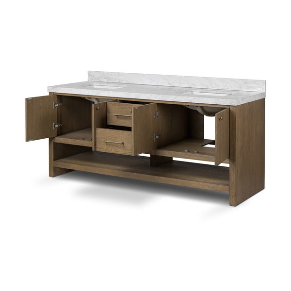 Anthem Double Vanity - Washed Natural Veneer