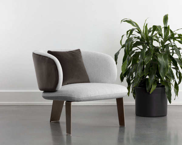 GARRY LOUNGE CHAIR - SAN REMO WINTER CLOUD / MEG ASH