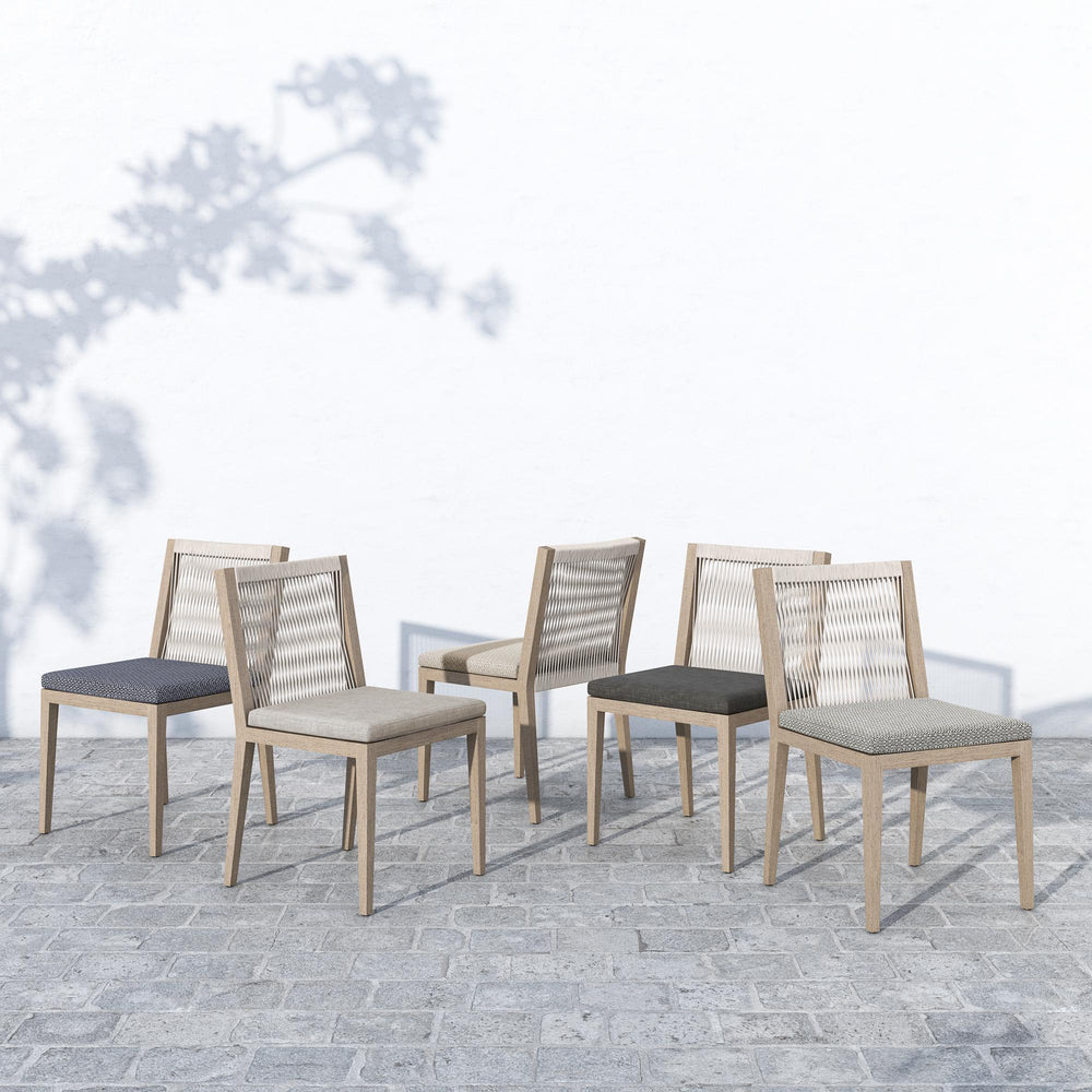 Sherwood Outdoor Dining Chair in Brwn/Stone