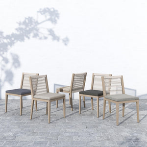 Sherwood Outdoor Dining Chair in Brwn/Stone