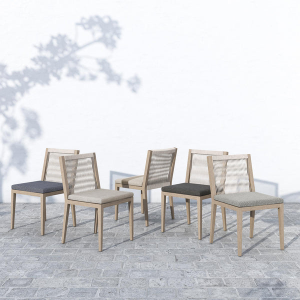 Sherwood Outdoor Dining Chair in Brwn/Stone