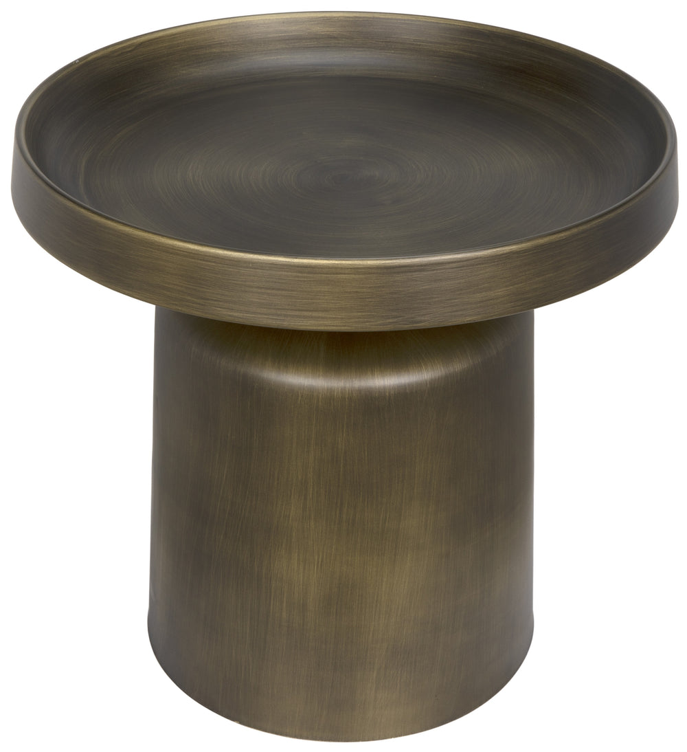 Lee Side Table, Aged Brass