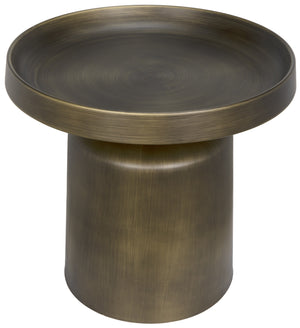 Lee Side Table, Aged Brass