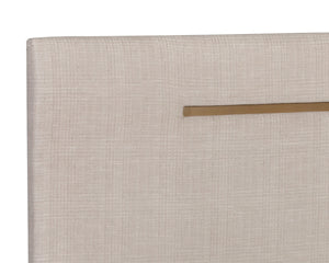 DANBURY BED - KING - NAYA CHECK CREAM