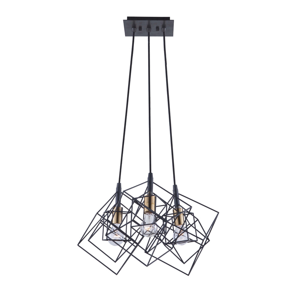 Artistry AC11118 Chandelier in Matte Black & Harvest Brass