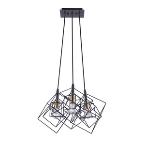 Artistry AC11118 Chandelier in Matte Black & Harvest Brass