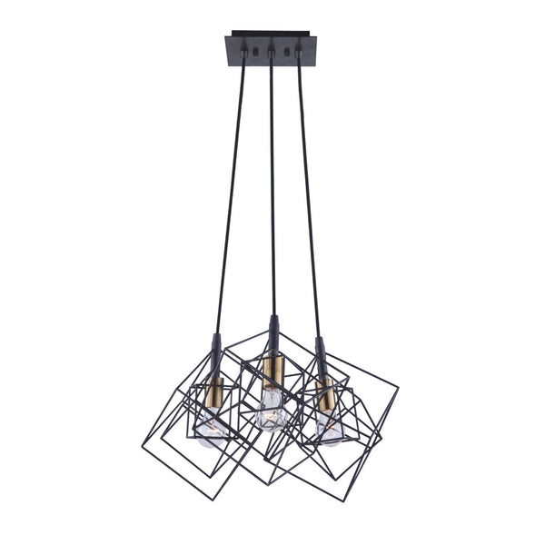 Artistry AC11118 Chandelier in Matte Black & Harvest Brass