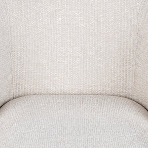 Halstead Upholstered Dining Chair with Barrell Back - Natural