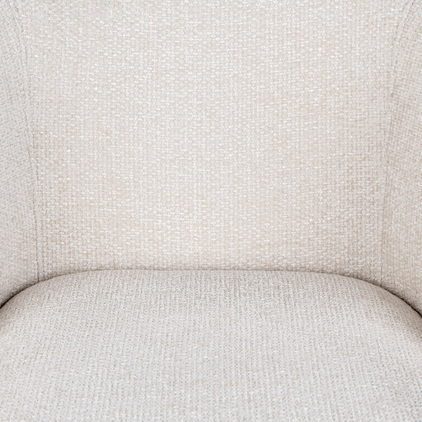 Halstead Upholstered Dining Chair with Barrell Back - Natural