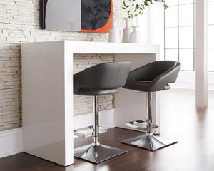 FARO C-SHAPE COUNTER TABLE - WHITE