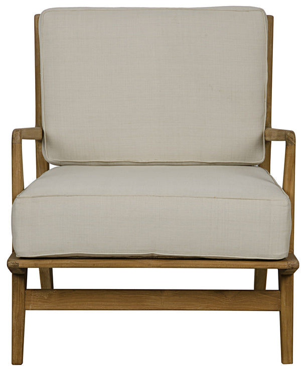 Allister Chair, Teak and Rattan