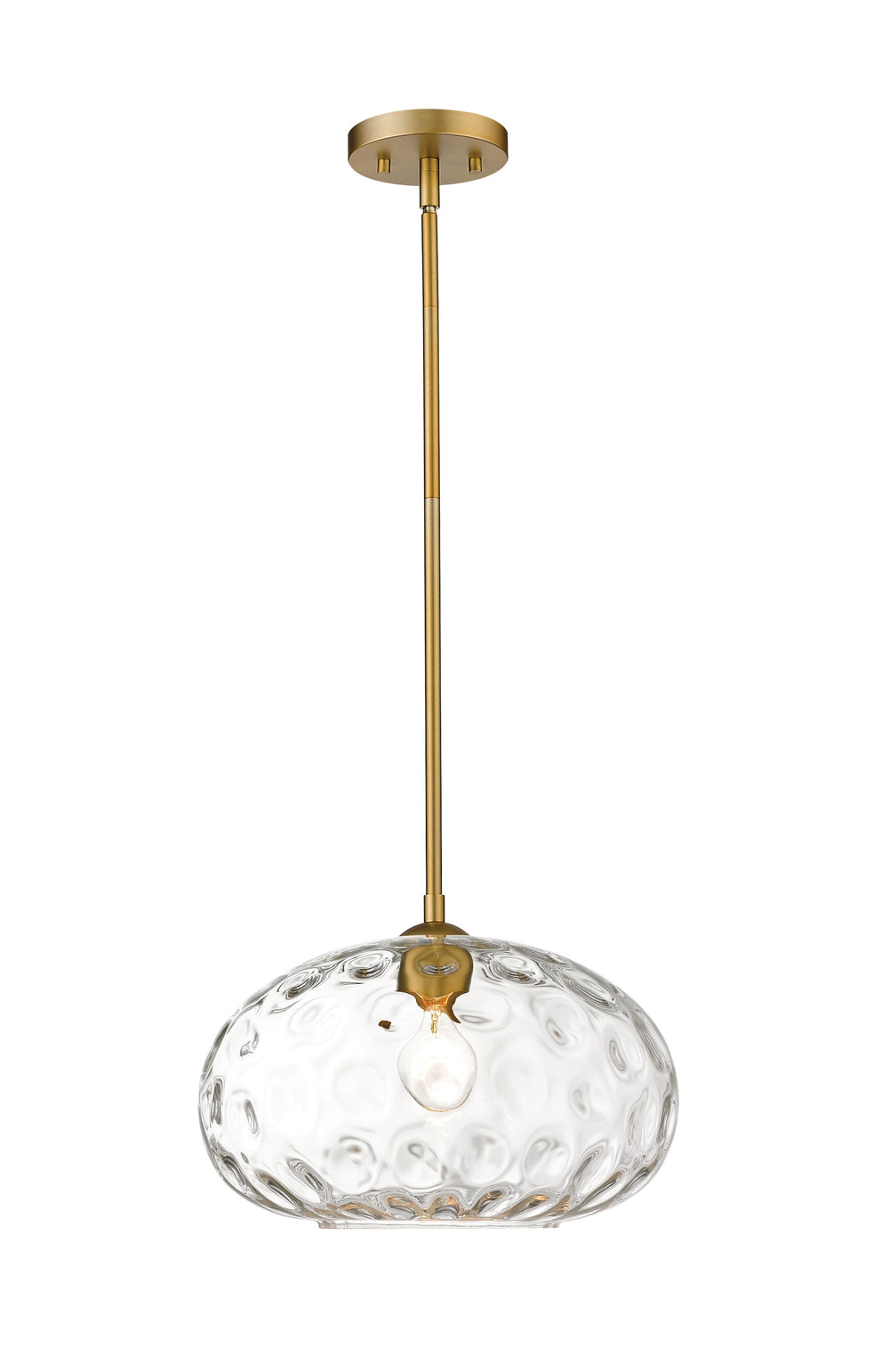 Chloe 1 Light Pendant in Olde Brass Finish