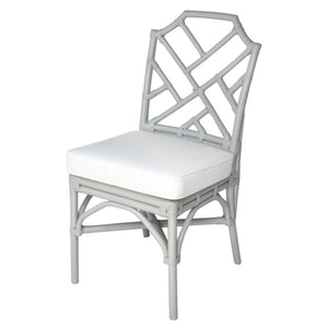 Kara Rattan Chair In Gray