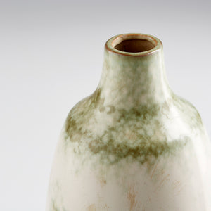 Small Yukon Vase in Olive Pearl Glaze