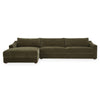 Farrow Sectional in Cedar Green with Left Chaise