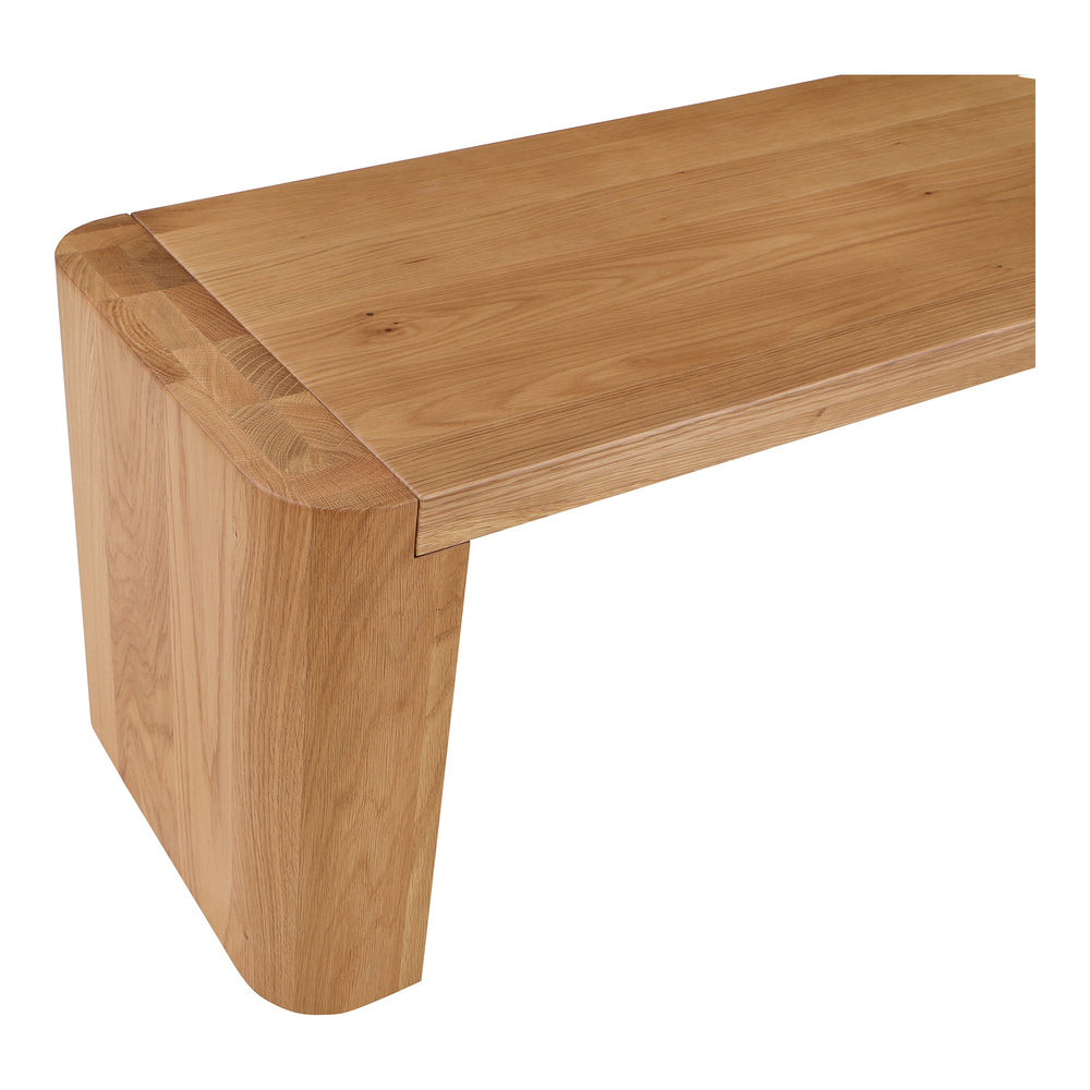 Post Small Dining Bench in Natural Finish