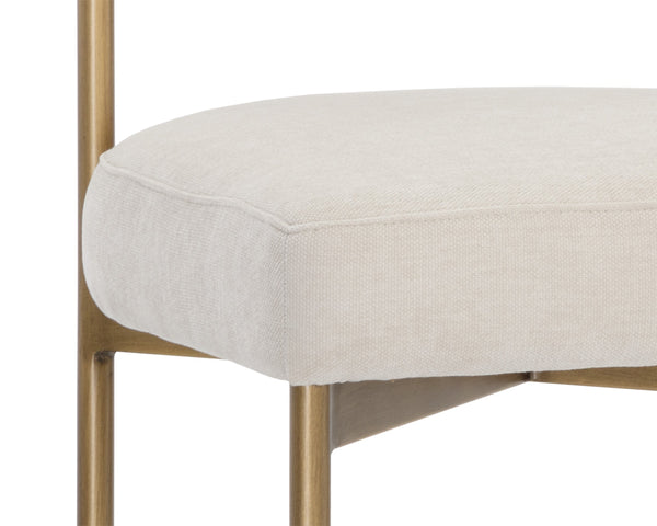 SENECA COUNTER STOOL - ANTIQUE BRASS - DANNY IVORY